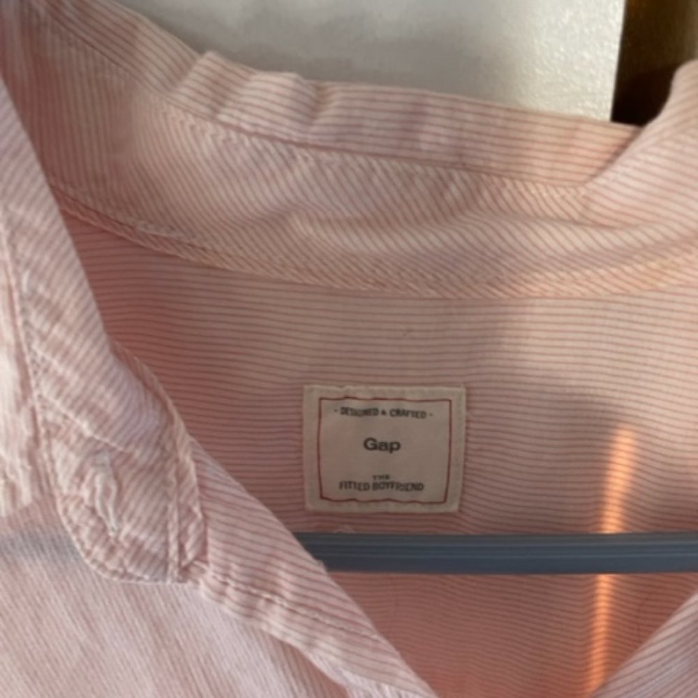 Pink button down blouse - Picture 3 of 4